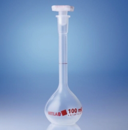 Slika Volumetric flasks, plastic, Class B
