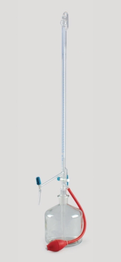 Slika Automatic burette 25:0,05 ml, clear, class AS, with glass cock with PTFE-cock, b