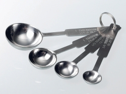 Slika Measuring spoon set, stainless steel