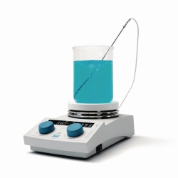 Magnetic stirrer AREX 6 Digital PRO, with PT100 temperature sensor, support rod, and clamp