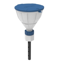 Slika Safety funnel with ball valve, V2.0, HDPE