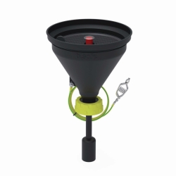 Safety funnels 180, PE-EX, electrostatic conductive, with level indcator