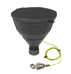 Safety funnel, V2.0, HDPE, electrostatic conductive