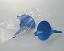 Slika Disposable funnels, PS, blue