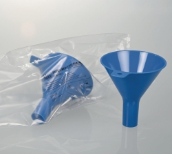 Slika Disposable powder funnels, PS, blue