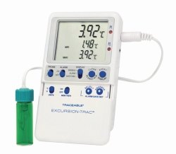 Temperature data logger Traceable<sup>&reg;</sup> Excursion-Trac&trade;, with 1 vaccine bottle probe