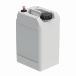 Jerrycans, HDPE, with mechanical level control