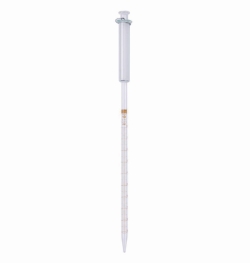 Slika Graduated pipettes with piston, Soda-lime glass, amber stain graduation