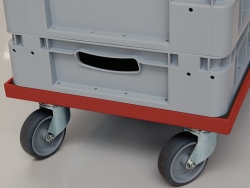 Transport roller for stacking and storage containers