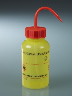Wash bottles, with GHS imprint, LDPE