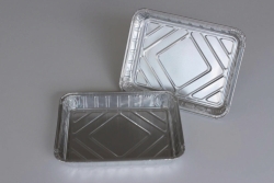 Aluminium containers, square
