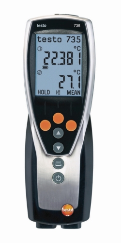 Service case for thermohygrometer testo 635 and temperature meter testo 735