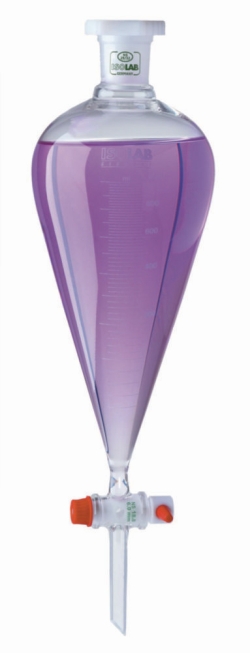 Separating funnels, Squibb-pattern, borosilicate glass 3.3