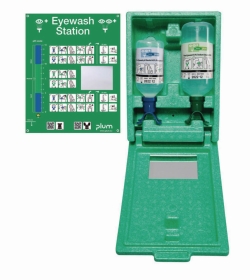 Slika Eyewash Emergency Station, Wall-Mounting with DUO eye wash bottle