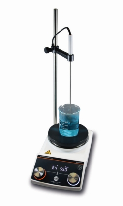 Slika Magnetic stirrer Hei-PLATE Mix &rsquo;n&rsquo; Heat Core+, LLG Premium Line, incl. temperature sensor Pt1000 with holder, support rod and silicone cover