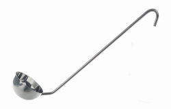 Ladles, stainless steel, round handle