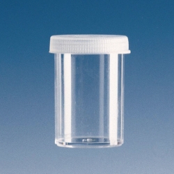 Sample cups, PS, with snap-on lid, PE