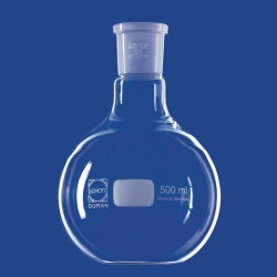 Flat bottom flasks with conical ground joint, DURAN<sup>&reg;</sup>