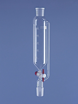 Slika Dropping funnels, cylindrical, with pressure equalizing tube, borosilicate glass 3.3