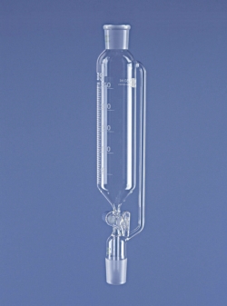 Dropping funnels, cylindrical, with pressure equalizing tube, borosilicate glass 3.3