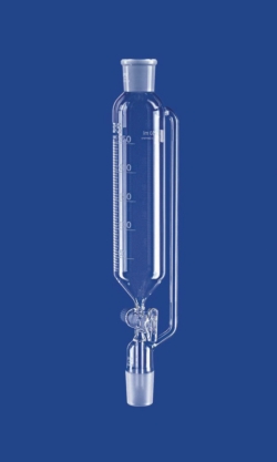 Dropping funnels, cylindrical, with pressure equalizing tube, borosilicate glass 3.3