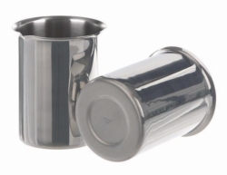 Slika Beakers, stainless steel, with rim and spout