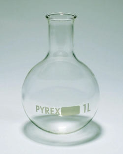 Slika Round bottom flask, Pyrex<sup>&reg;</sup>, narrow neck