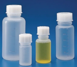 Graduated wide-mouth bottles