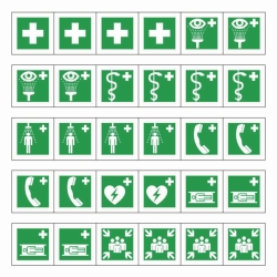 Slika Emergency labels, Minisymbol