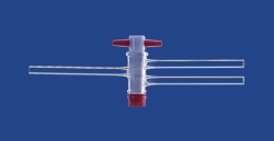 Slika Two-way stopcocks with PTFE plug, borosilicate glass 3.3
