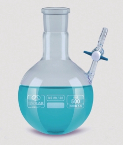 Slika Nitrogen flasks with stopcock, borosilicate glass 3.3