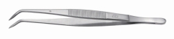 Slika Forceps, curved end, stainless steel