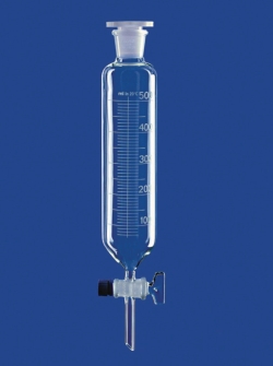 Slika Separating funnels cylindrical, with glass plug, borosilicate glass 3.3