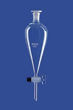 Slika Separating funnels acc. to Squibb, with glass plug, borosilicate glass 3.3