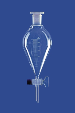 Slika Separating funnels, conical, with glass plug, borosilicate glass 3.3