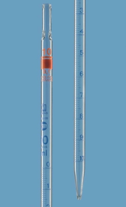 Slika Graduated pipettes, partial delivery, AR-glas<sup>&reg;</sup>, class AS, blue graduations, type 1