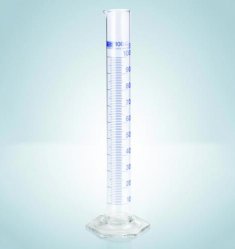 Slika Measuring cylinders, DURAN<sup>&reg;</sup>, tall form, class B, blue graduation