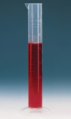 MEASURING CYLINDERS WITH MOULDED GRADUAT