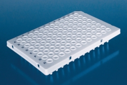 Slika 96-well PCR plates, PP, semi-skirted