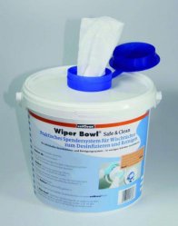 Slika LLG-Dispenser system Wiper Bowl<sup><SUP>&reg;</SUP></sup> Safe &amp; Clean for cleaning tissues