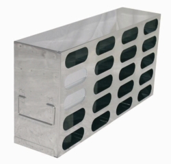 Racks for upright freezers, stainless steel, for boxes with 75 mm height