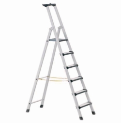 Slika Stepladders with treads and padded front edges