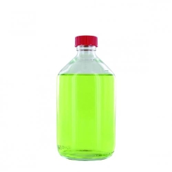 Slika Narrow-mouth bottles, glass, clear, PTFE-lined screw caps