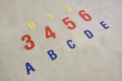 Floor markings DuraStripe<sup>&reg;</sup> Supreme V, Letters