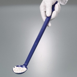 Slika Disposable spoons, long handle, PS, blue