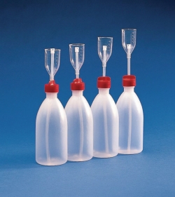 Slika Dispensing bottles, PE, with graduated measuring cup