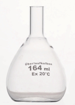 Slika Overflow-Volumetric flasks, Borosilicate glass 3.3