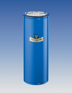 Dewar flasks with flange, cylindrical