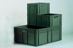 Stacking containers KBE-183 and KBE-184, Plastic