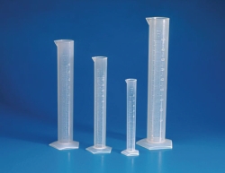 Slika Measuring Cylinders, PP, Tall Form, Class B, Moulded Graduations
